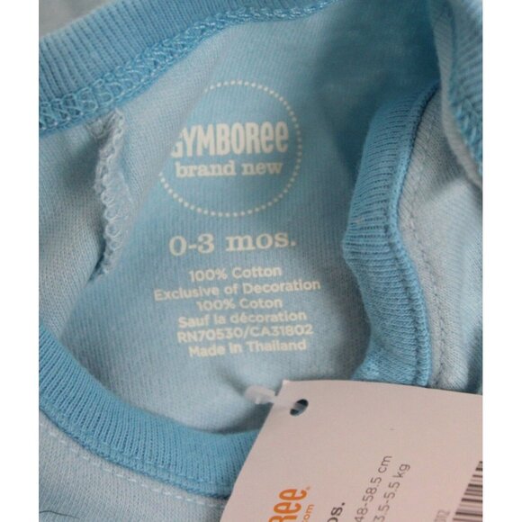 NEW 2014 Gymboree Baby Beaver 3-pc Layette Newborn 0-3 Sleeper Romper Beanie Hat - Picture 16 of 16